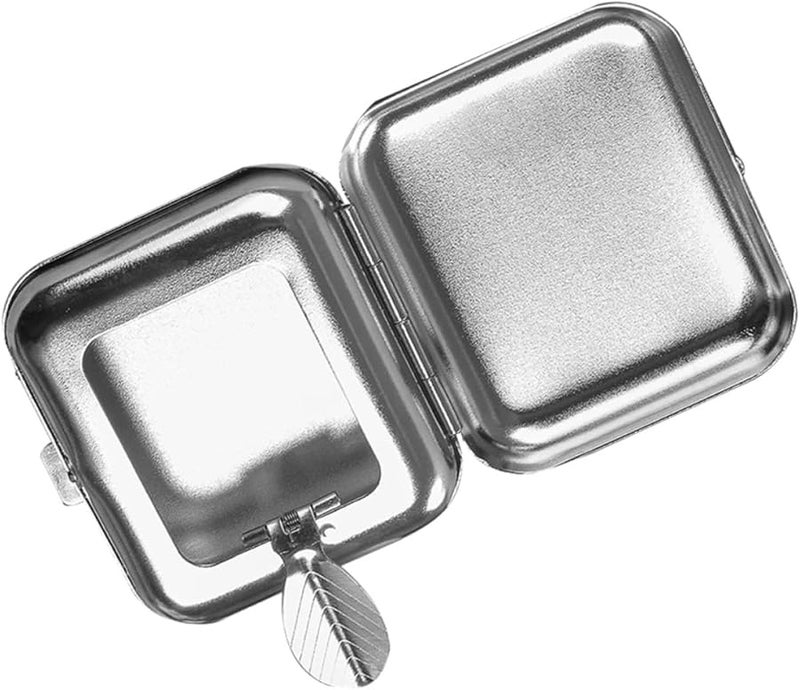 مطفأة سجائر معدنية صغيرة محمولة مع غطاء، مدمجة للسيارة، للاستخدام في الهواء الطلق، بحجم الجيب، للمدخنين المسافرين - Image 1